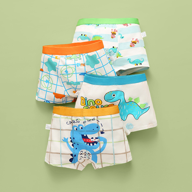 Picture of Boys' underwear Class A cotton boys' underwear small, medium and large children's baby children's underwear boys do not clip ass 10-15 years old