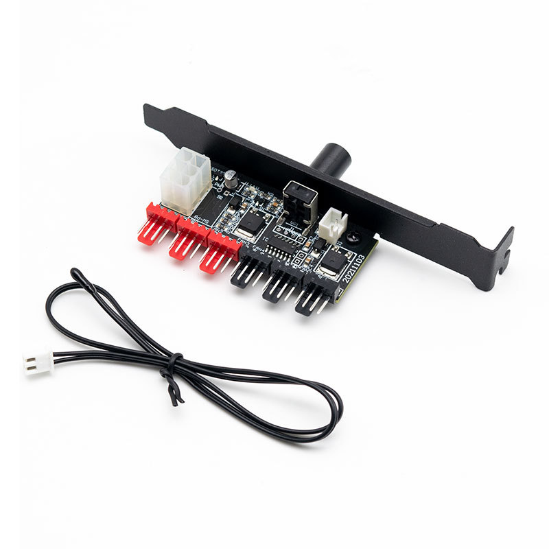 Picture of Chassis fan controller 11-way 5V/3Pin ARGB Shengguang synchronous PWM temperature control cable expansion box
