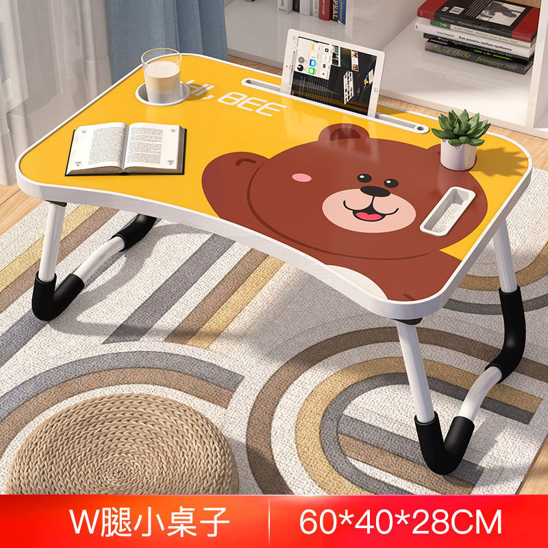 Picture of Bed Desk Computer Desk Dormitory Simple Folding Table Bedroom Simple Student Learning Small Table Lazy Writing Desk