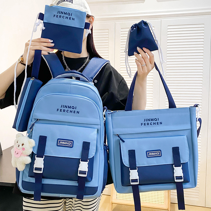 Picture of Schoolbags Primary School Kidsren School Backpacks Junior High School Students High School Students Ins High Quality Wholesale Custom Backpacks