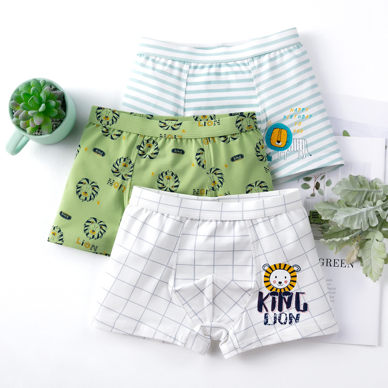 Picture of Children's underwear boys cotton 50 boxers boys boxer shorts cartoon medium and large children's Briefs boys