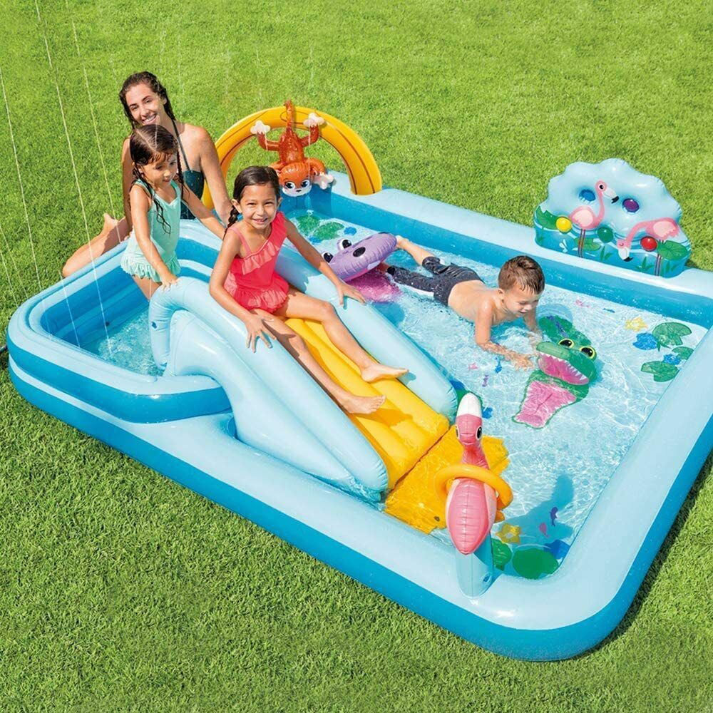 Picture of Intex Inflatable Kidsren's Slide Paddling Pool Outdoor Swimming Pool Slide Water Spray Indoor Pvc Wholesale Dropshipping