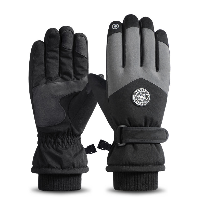 Picture of Winter Ski Gloves for Men and Women Couple Riding Sports fleece-lined Thickened Warm Windproof Waterproof Riding Cold-proof Gloves