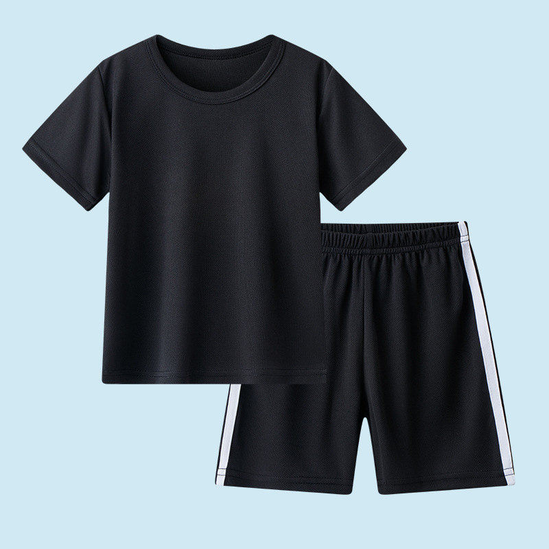 Picture of 25 Summer Kidsren's Quick-Drying Short-Sleeved Shorts Suit Boys Summer Clothes Boys Online Clothes Kidsren's Sports Two-Piece Set