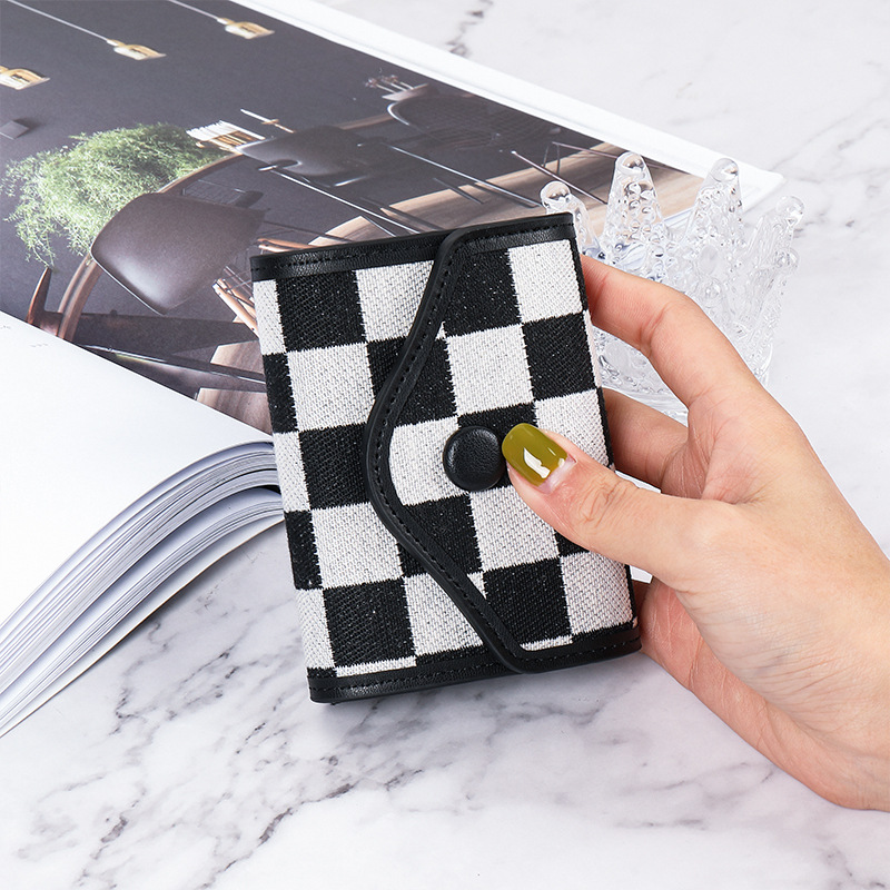 Picture of European and American Retro New Style Card Bag Women's Multi-Card Large Capacity Anti-Degaussing Credit Card Case Student Driver's License Card Case Women