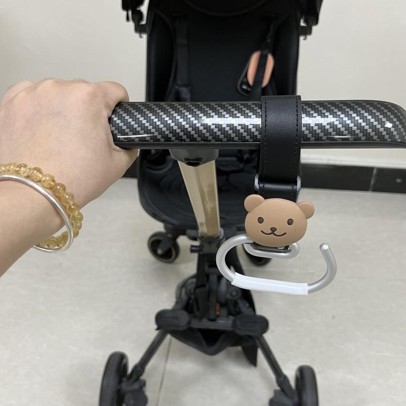 Picture of Ins Korean Style Cartoon Bear Baby Stroller Hook Outdoor Baby Walking Artifact Multifunctional Baby Stroller Strap