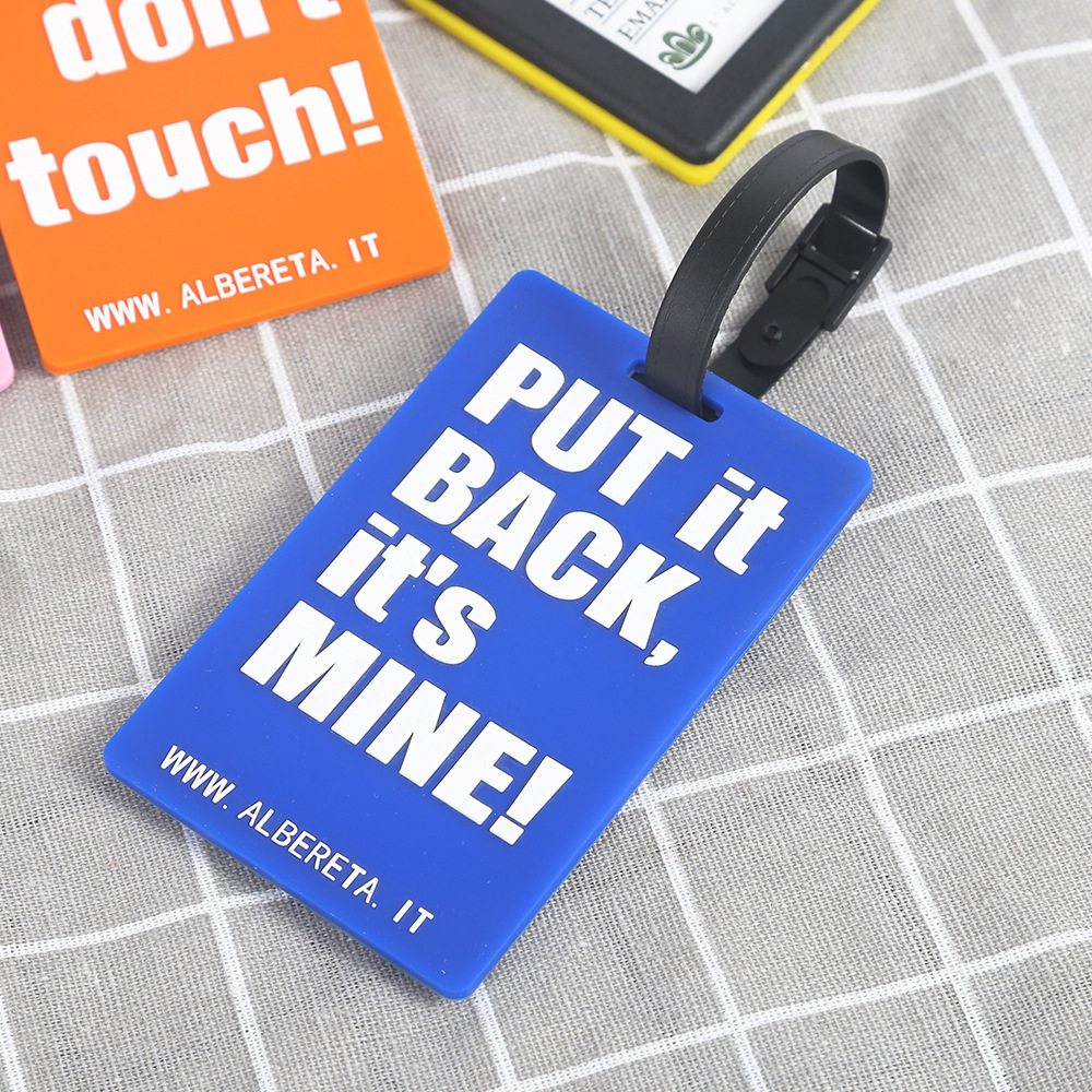 Picture of Amazon's New Cartoon Pvc Luggage Tag Bag Pendant Creative Card Holder Travel Suitcase Backpack Name Tag Wholesale