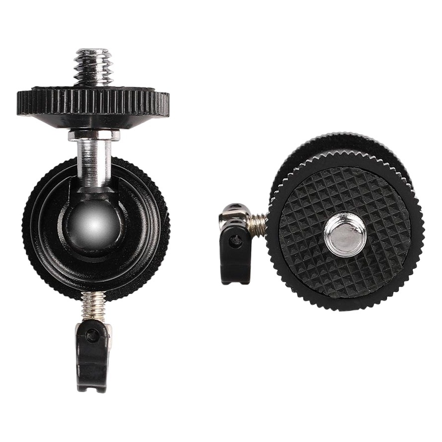 Monitor universal spherical camera pan-tilt projector metal ball head bracket photography fill light hot shoe small pan-tilt