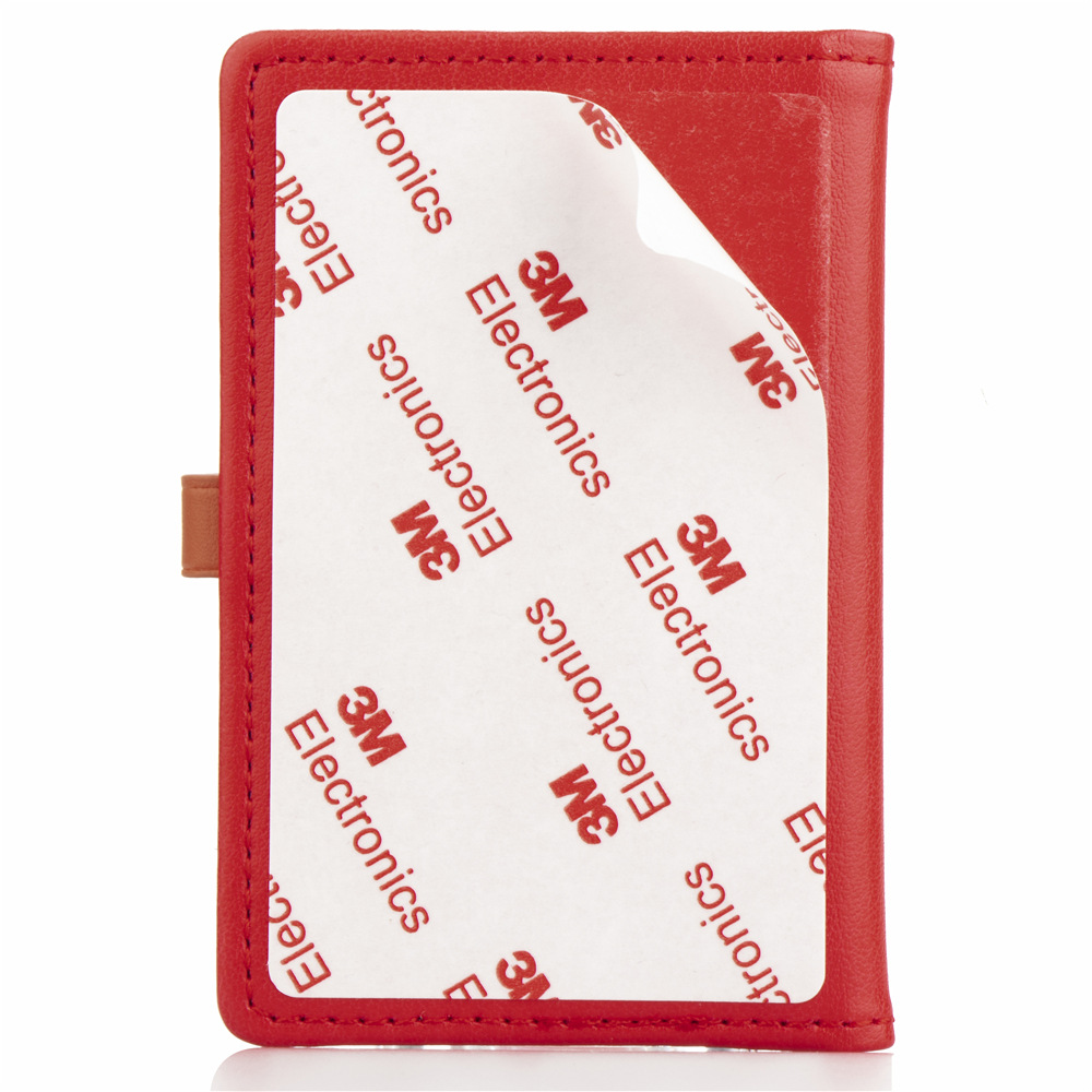 Picture of Mobile phone card bag back card holder creative bracket 3m glue paste bus card set Korean wallet gift customization