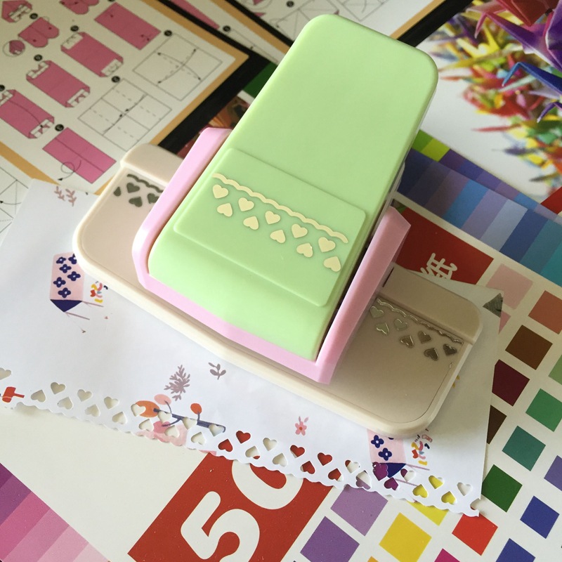 Picture of Embossing device kindergarten children DIY making tool printing machine edge pattern hollow edge beating device toy