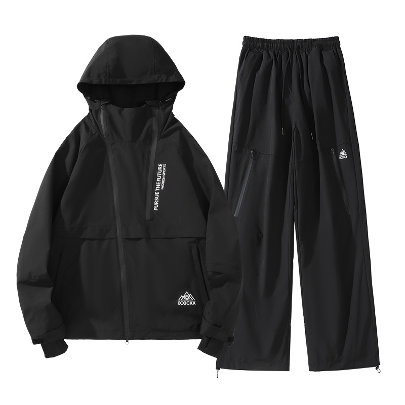 Picture of in stock Wholesale Snowboard Ski Suit Hooded Girls Bright Color Waterproof Warm fleece-lined Thickened Jacket Mountaineering Suit