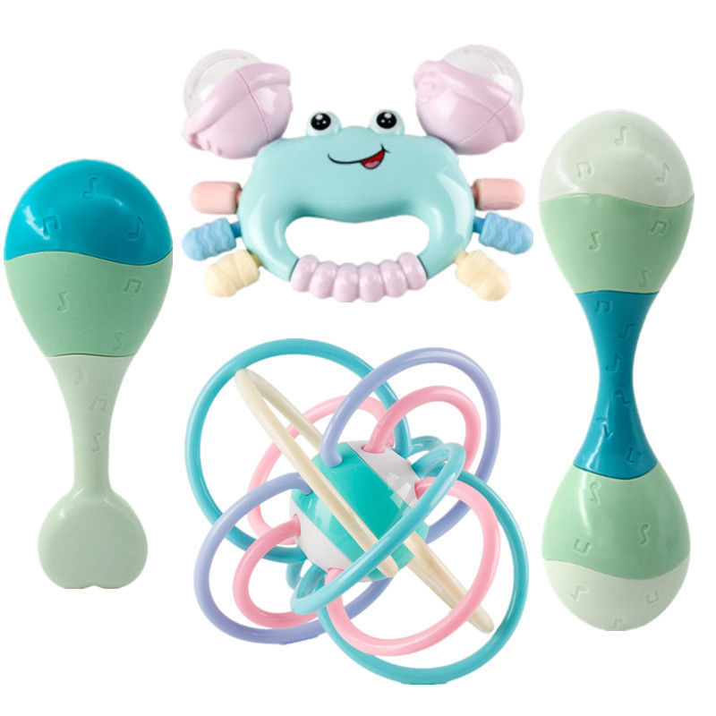 Picture of Hand Rattle Baby Toy 0-1 Year Old Tooth Gel Boiled Baby Newborn Rattle Early Education Children Soothing Early Education