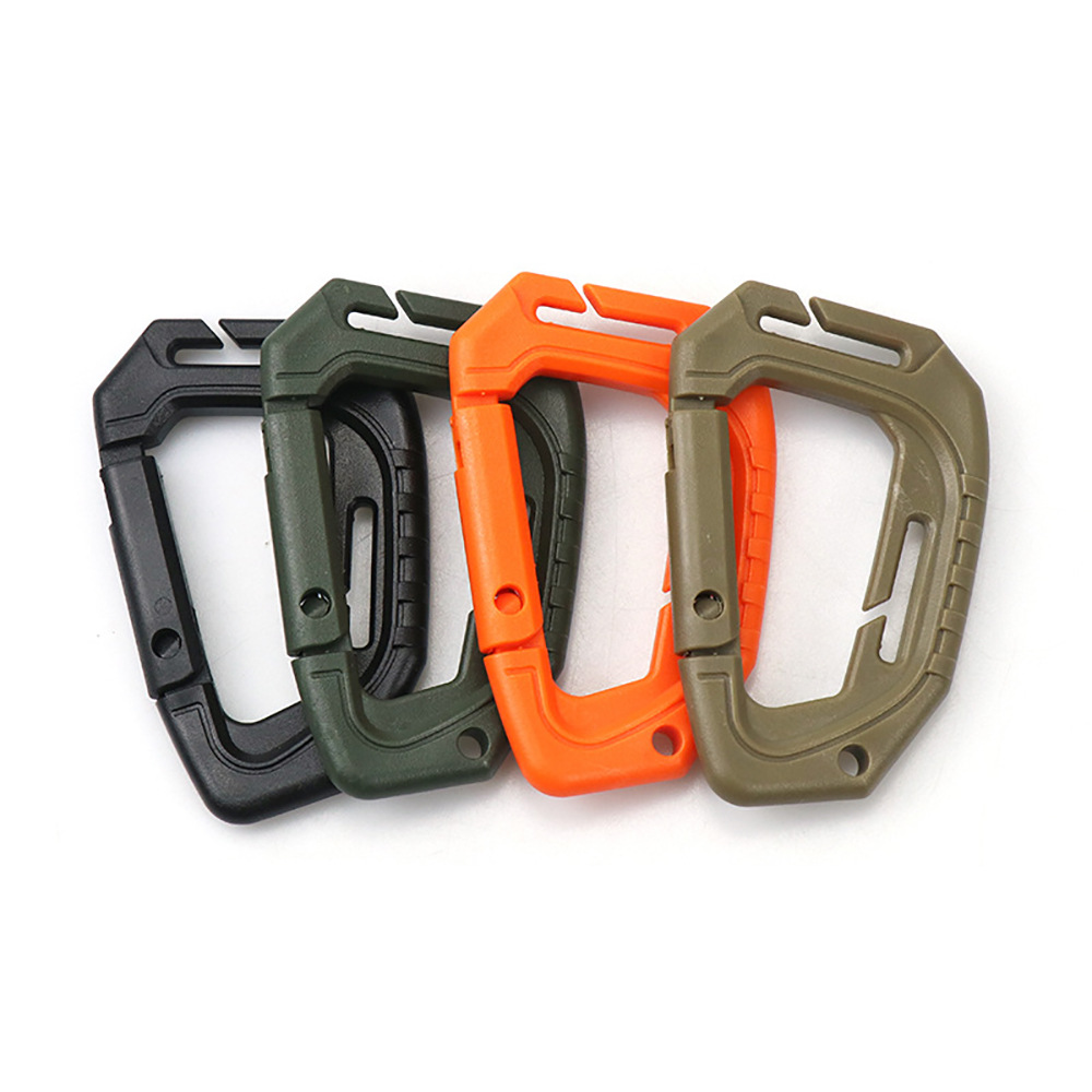 Picture of Plastic Steel D-Shaped Carabiner Outdoor Backpack Quick Release Buckle Portable Camping Style Equipment Mountaineering Key Chain Outdoor Quick Release Buckle