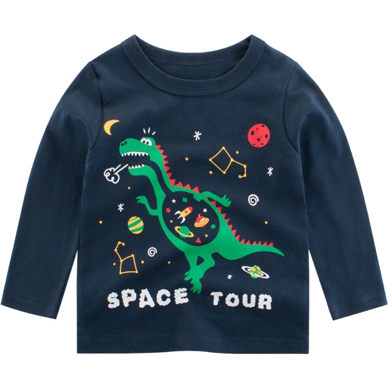 Fashion children's clothing Autumn New 2024 Korean style Boys' long-sleeved T-shirt wholesale children's clothing baby bottoming shirt ins