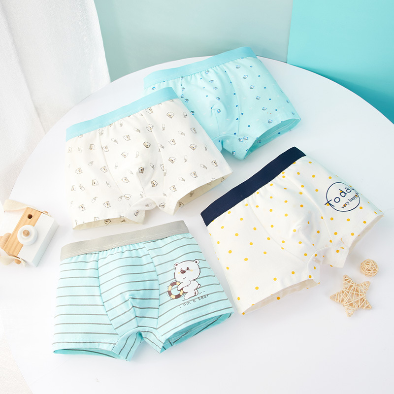 Picture of Cross-border wholesale foreign trade children's underwear primary and secondary school students boxer combed cotton boys underwear a generation of postage