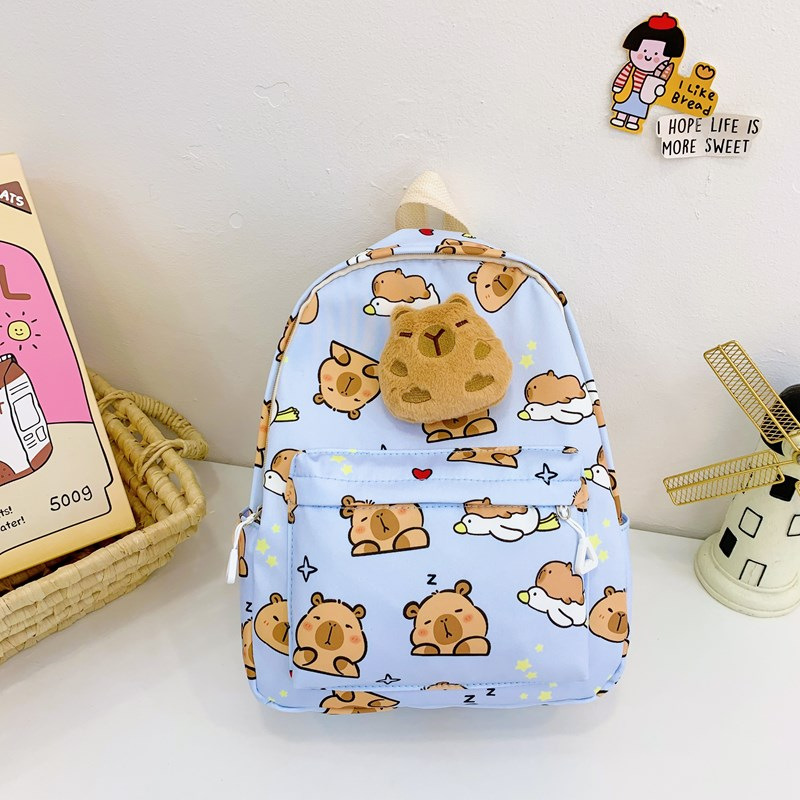 Picture of New Kapi Bala Children's Backpack Cute Cartoon Children's Backpack Kindergarten Junior Middle Class Boys and Girls Schoolbag