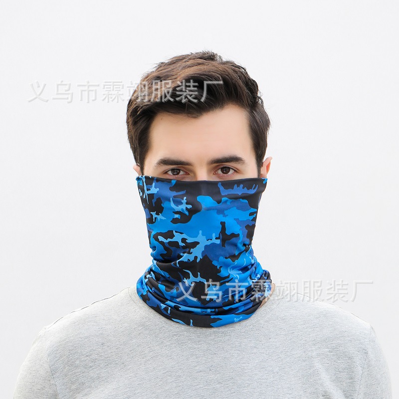 Picture of Sunscreen Mask Ice Silk Scarf Set Men's Headband Neck Protection Neck Summer Fishing Magic Riding Face Face Face Thin