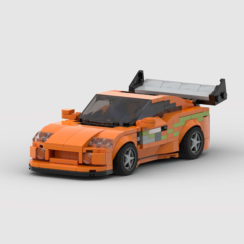MOC building blocks compatible with Lego speed Series 8 grid JDM speed and passion 1 Paul same supra Bull Devil