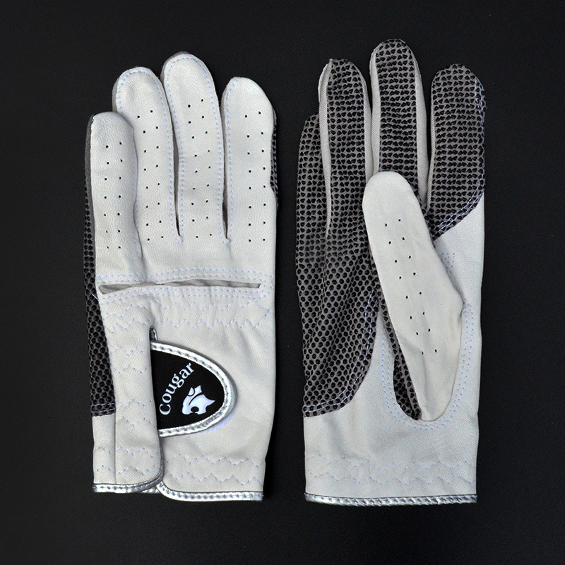 Picture of Golf Gloves Men's Lambskin Gloves Single Breathable Non-Slip Granular Gloves Left and Right Hands