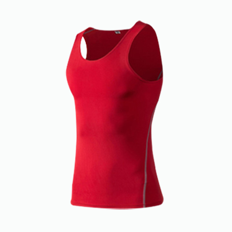 Picture of Sports Tight Vest Men's Quick-drying Breathable Elastic Base Clothes Running Sports Sweatshirt Fitness Training Fitness Top