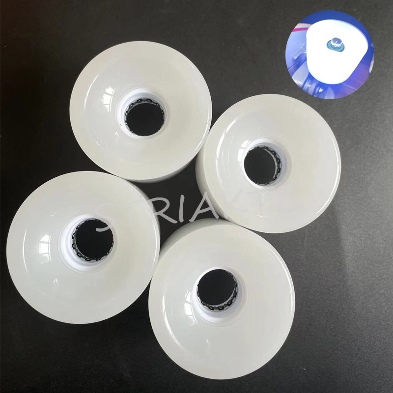Picture of Monochrome Aurora colorful flash surfboard Pu wheel long board wheel skateboard big wheel surf Bridge Brush Street wheel 65X51mm