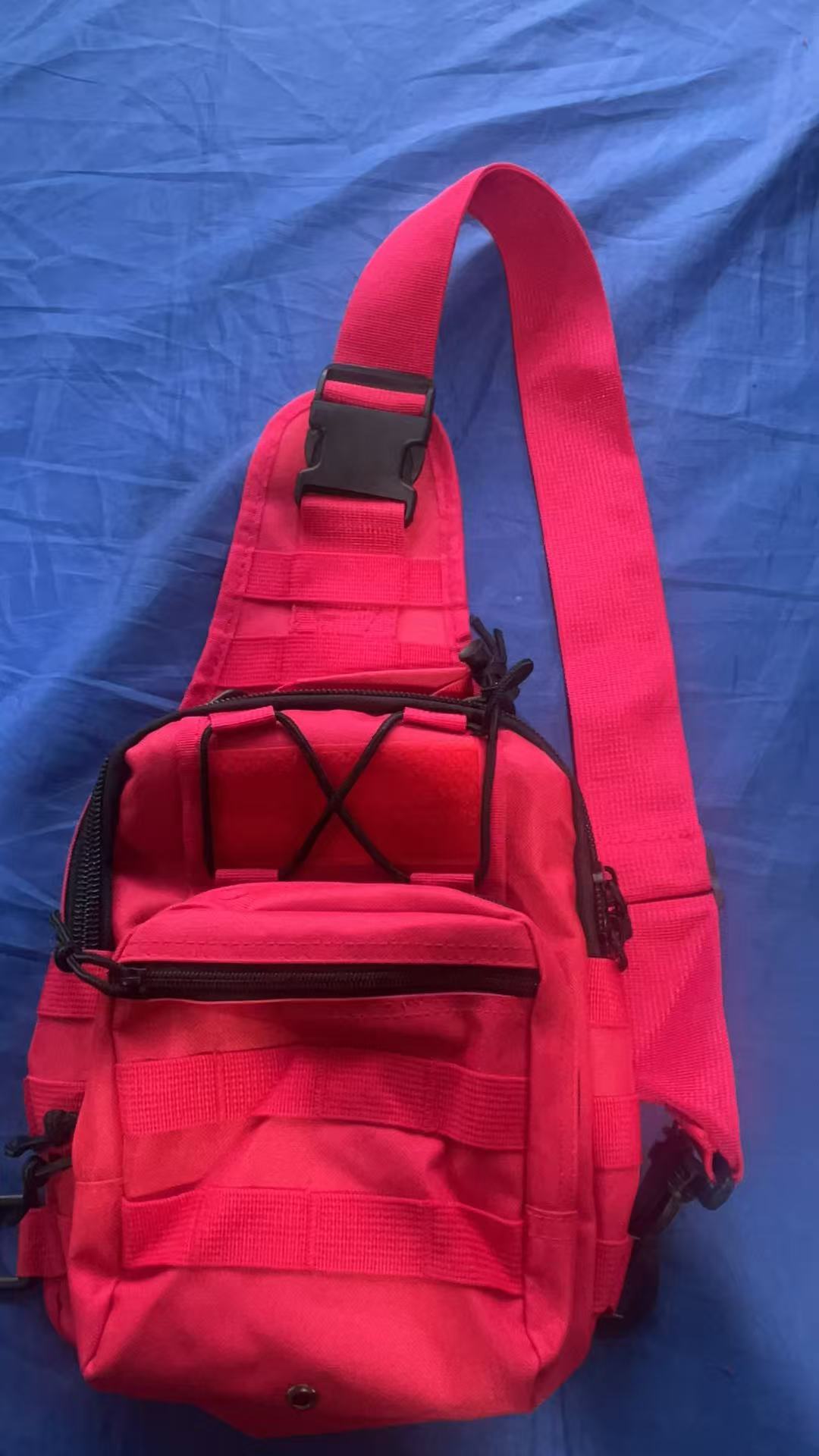 Picture of Factory Spot Canvas Riding Bag Camouflage Outdoor Sports Small Chest Hanging Bag Single Shoulder Crossbody Outdoor Tactical Chest Bag