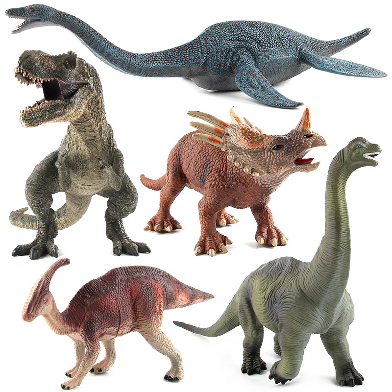 Cross-border Jurassic Dinosaur Series Plesiosaur Triceratops Storm King Dragon Plastic Static Dinosaur Animal Model Toy