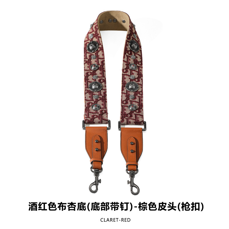 Picture of Mahuangshi MHS-F-66 Wide Bag with Canvas Shoulder Strap Shoulder Crossbody Cowhide Bag Accessories Bag Strap Comfortable D