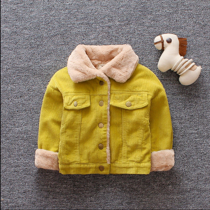 Picture of 22 Boys' New Outwears Fleece-Lined Kidsren's Thickeneded Tops Autumn and Winter New Baby Winter Clothes Thickeneded Outwears for Kidsren and Middle-Aged Kidsren