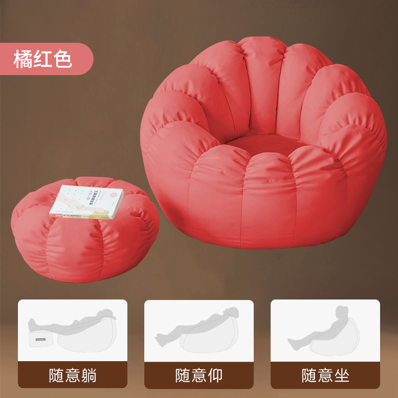 Picture of Bean Bag Pumpkin Style Lazy Sofa Bean Bag Tatami Living Room Single Bedroom Balcony Small Chair Lazy Style