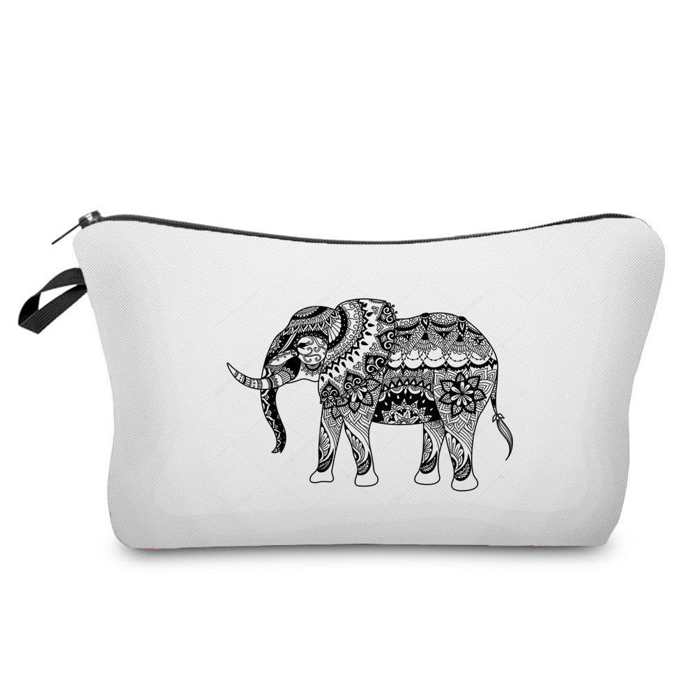 Picture of Factory Direct geometric printing cosmetic bag simple pattern wash bag portable travel cosmetics storage bag