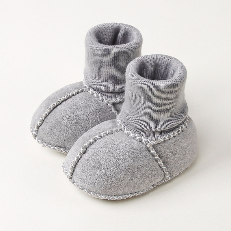 Picture of Baby Toddler Shoes, Baby Socks, Winter 0-12 Months Baby Toddler Shoes, Thickeneded and Velvet Soft-Soled Baby Shoes