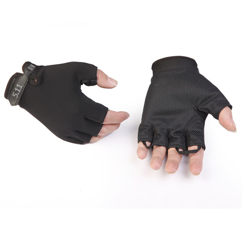 Picture of Half-finger outdoor sports cycling gloves for men and women mountaineering fitness yoga driving shock-absorbing non-slip open-finger breathable gloves