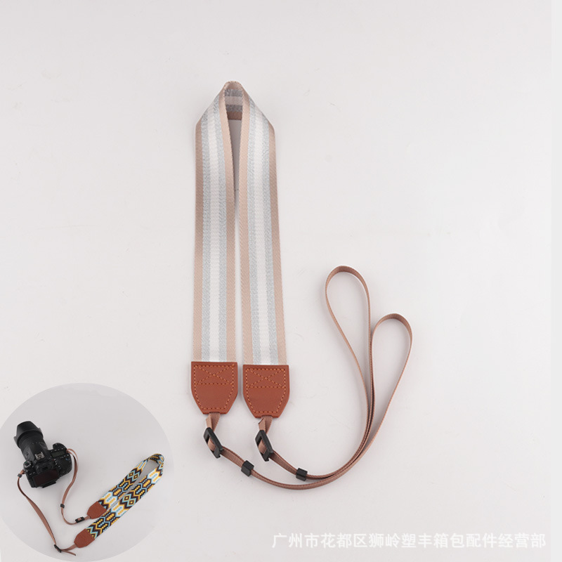 Picture of in stock Camera Shoulder Strap Decompression Camera Strap Hanging Neck Jacquard Camera Strap Various Types Universal Camera Strap