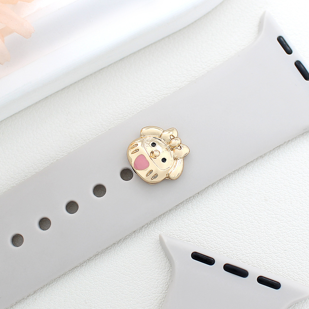 Picture of For Apple Watch Strap Decorative Nail Apple Watch Universal Silicone Strap Cute Cartoon Decoration