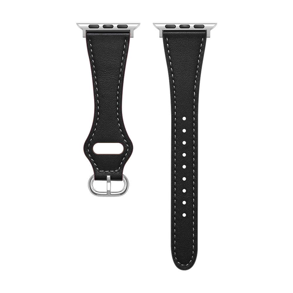 Picture of Suitable for Apple Strap Genuine Leather New Small Man Waist Top Layer Genuine Leather Strap iwatch7 Representative Strap Genuine Leather Women's Style