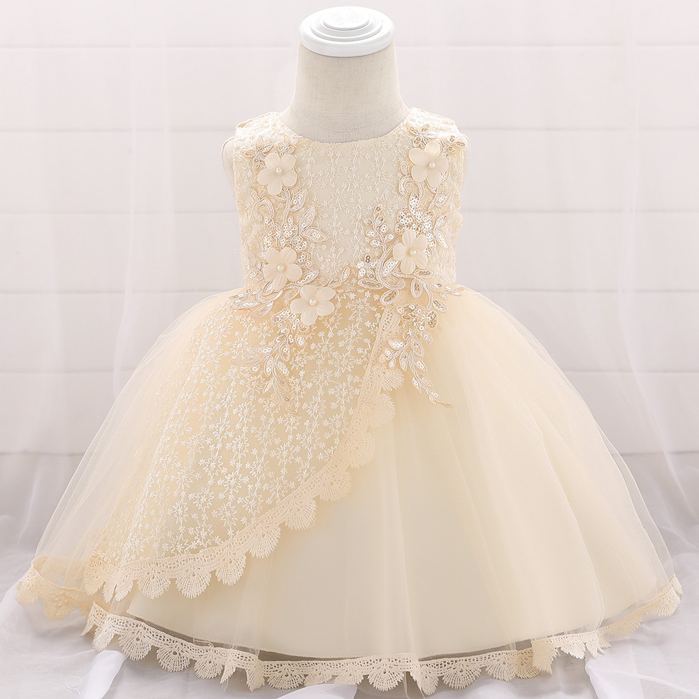 Picture of Amazon's New 2025 European and American Flower Girl Baby Princess Fluffy Skirt Flower Dress Flower Dress Flower Girl Dress Female
