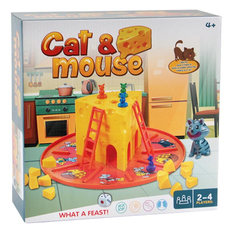 Children's early education educational toys cat and mouse game cheese big battle parent-child Party interactive desktop game