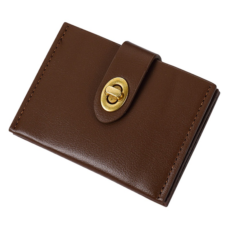 Japanese and Korean Style Small Wallet Women's Short New Solid Color Simple Thin High-end Student Instagram Multi-Card Thin Wallet Women