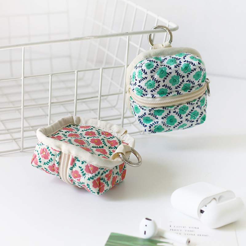 Picture of Cute Daisy Flower Coin Bag Suitable for AirPods Protective Case Bluetooth Headset Storage Bag Korean Style Girl's Heart