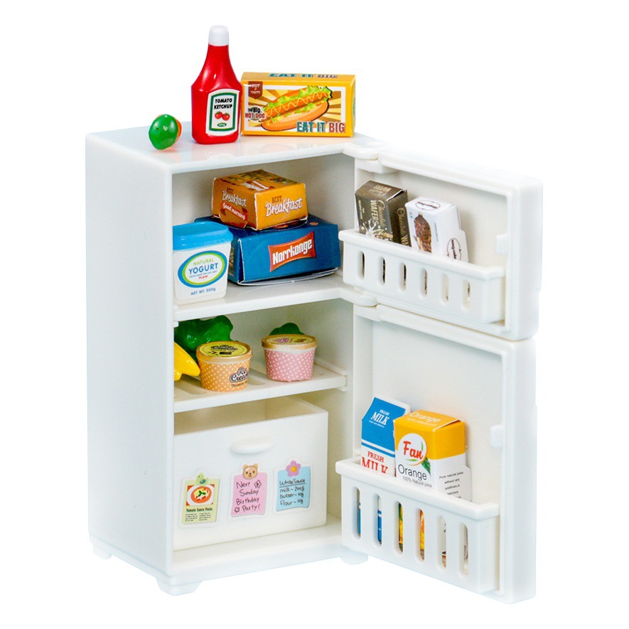 Cross-Border Play House mini refrigerator food and play suit children's toy Mori baby House miniature kitchen forest family