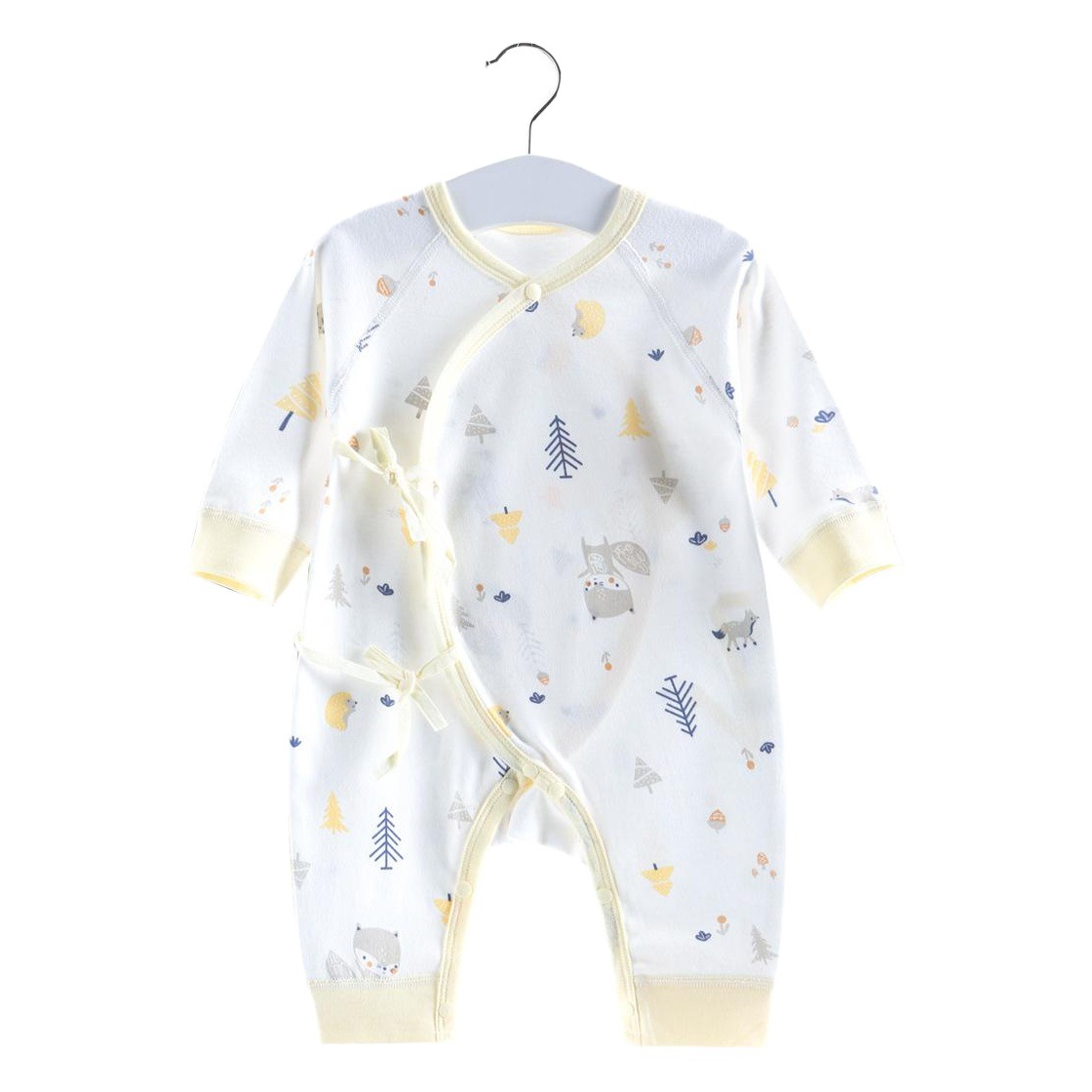Autumn Newborn Baby Clothes Class a Baby Jumpsuit Pure Cotton Boneless Newborn Butterfly Clothes Male and Female Baby Crawling Clothes