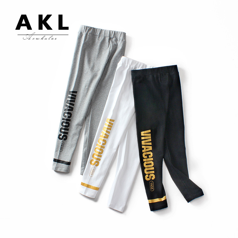 Picture of Autumn Children's Pants Korean Style New Girls' Leggings Medium and Large Children's Small Leg Pants Anti-Mosquito Pants Girls' Trendy Pants Wholesale