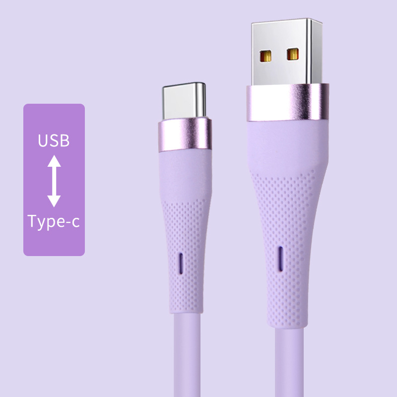 Picture of Manufacturer Aluminum Alloy Type-C Data Cable Suitable for Pingguo Mobile Phone Tablet Notebook Dual C Port Charging Cable