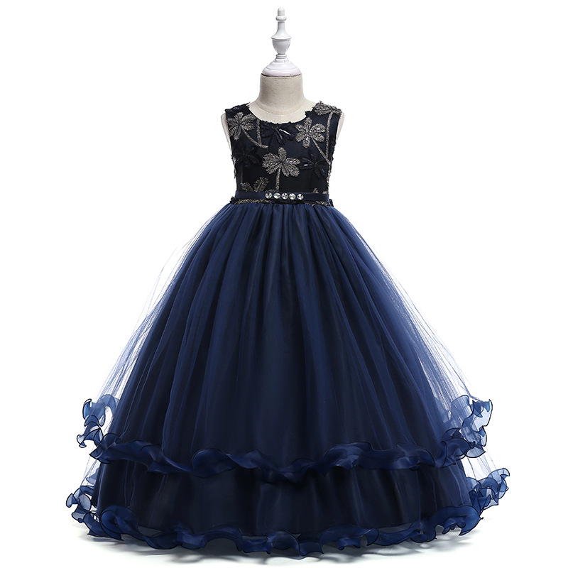 Picture of European and American children's clothing children's princess wedding dress dress flower girl dress Party Dresses Kids Dress