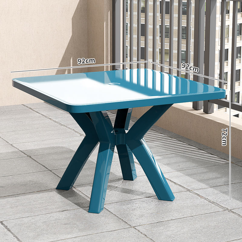 Picture of Thickened Plastic Table and Chair Set for Night Market Barbecue Stalls, Waterproof and Durable for Home Use, Suitable for Courtyard and Rental Houses