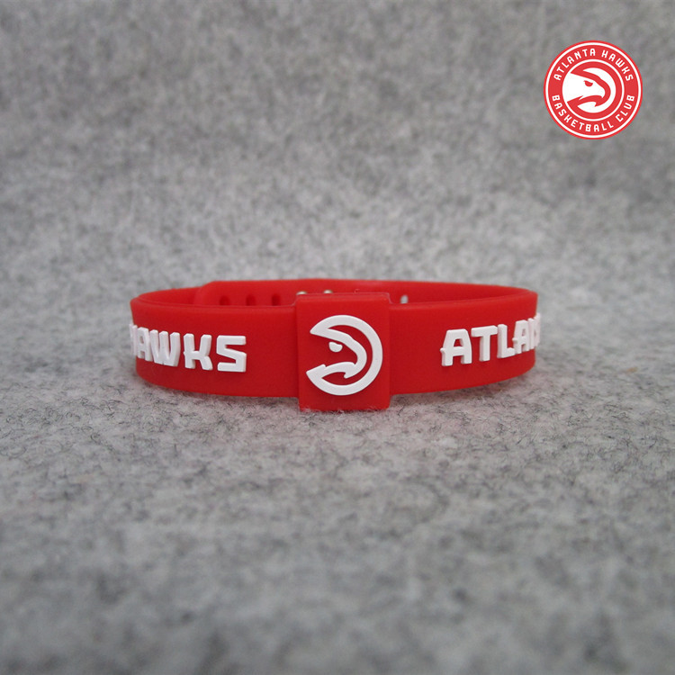 Basketball team Eagles sports silicone bracelet buckle adjustable wristband fan accessories
