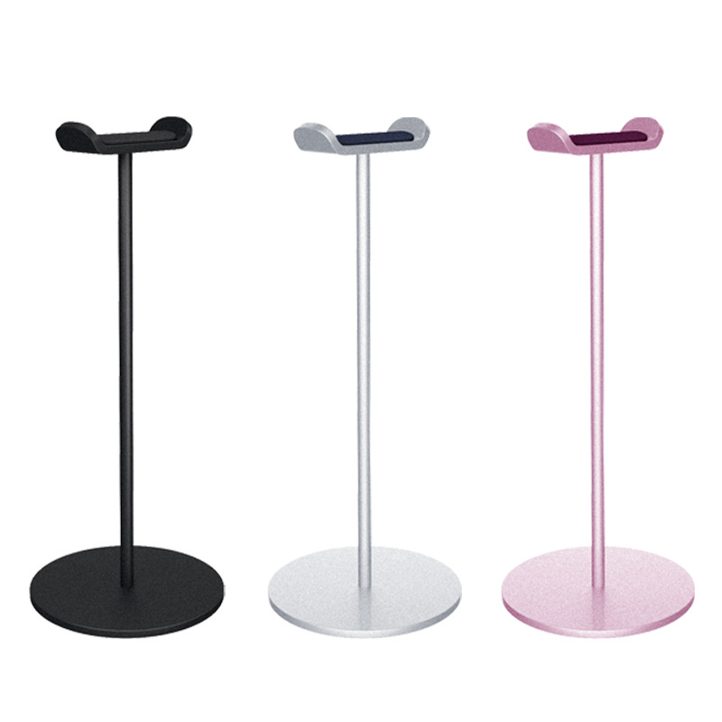 Picture of Aluminum Alloy Headset Stand Display Stand Headset Stand Removable Hanging Storage Headset Hanger