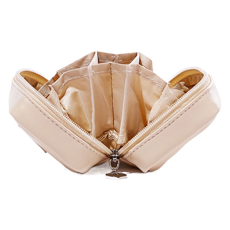 2025 New Small Square Brick Cosmetic Bag Women's Portable Outing Mini Travel Lipstick Bag Carry-On Partition Small Storage Bag