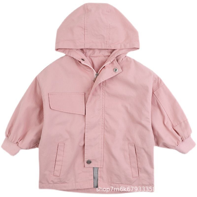 Picture of Girls' Spring Coat 2021 New Children's Spring and Autumn Western Style Casual Cyber Celebrity Children's Jacket Mid-Length Coat
